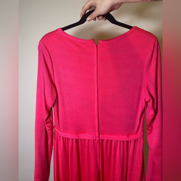 70s Hot Pink Pat Richards Maxi Dress - Picture 10 of 11